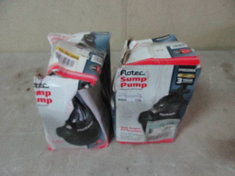 lot 124 image: 4 flotec FPOS3200a sump pumps