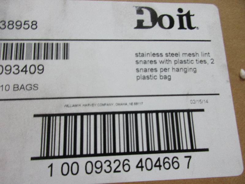 lot 11 image: 6 cases of stainless steel lint snares - 120 total snares