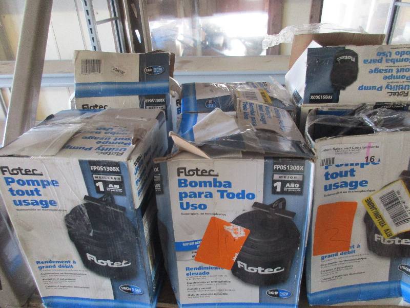 lot 16 image: 6 flotec utility pumps FPOS1300x