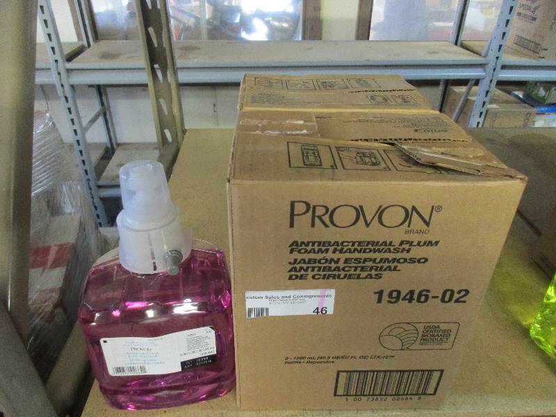lot 46 image: Provon plum foaming hand soap 2 cases of 2