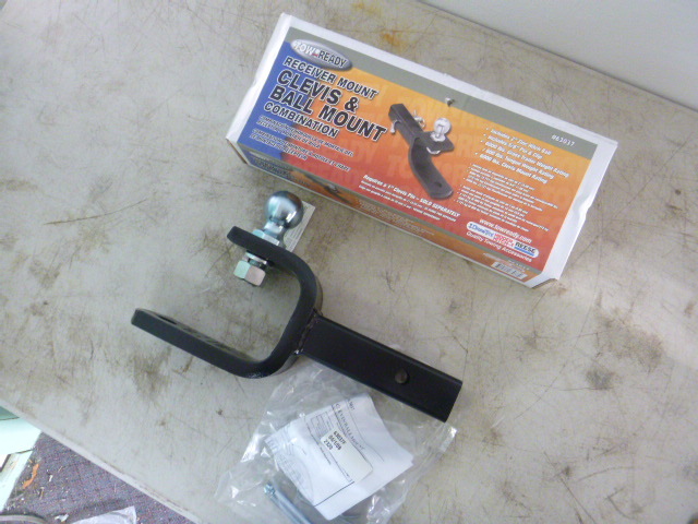 lot 10 image: Tow-Ready Receiver Clevis and  Ball Mount Combination