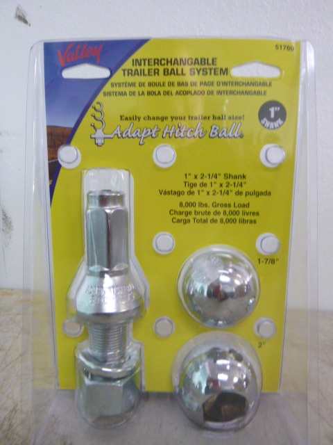 lot 22 image: Valley Interchangeable Trailer Ball System