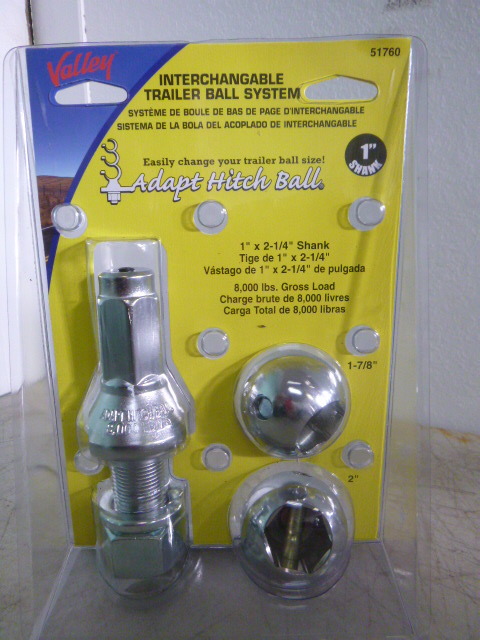 lot 24 image: Valley Interchangeable Trailer Ball System