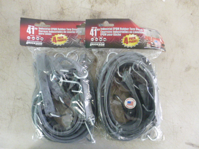 lot 47 image: 2 Packs of Erickson Industrial EPDM Rubber Tarp Straps
