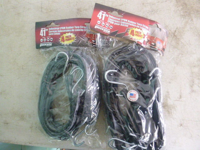 lot 49 image: 2 Packs of Erickson Industrial EPDM Rubber Tarp Straps