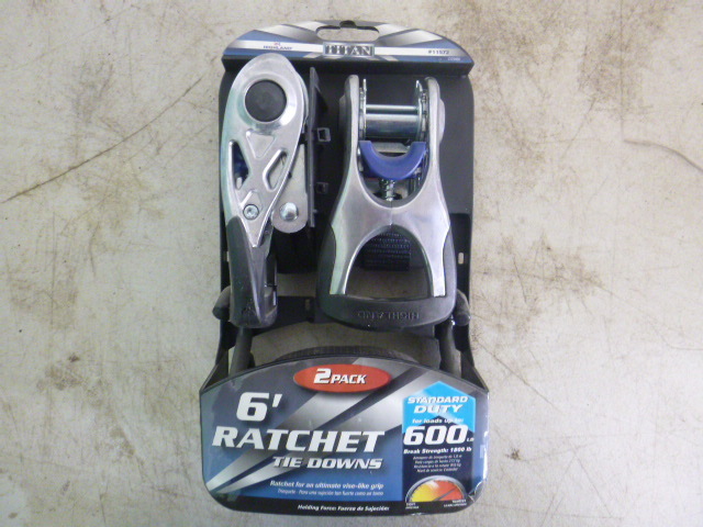 lot 63 image: Highland Titan Ratchet Straps with J Hooks