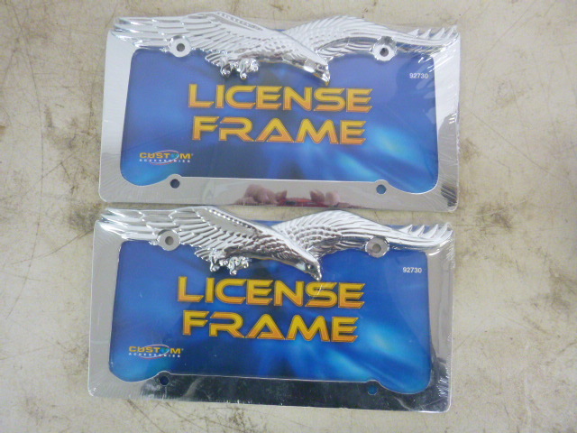 lot 66 image: 2 Eagle License Plate Frames