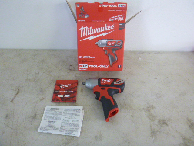 lot 115 image: Milwaukee M12 Cordless 38 Impact Wrench