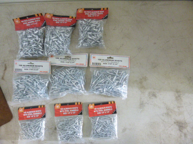 lot 173 image: 9 Packs of PTC Rivets