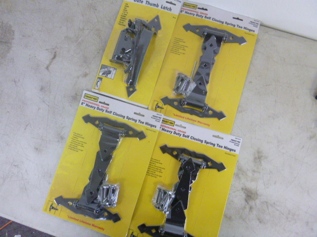 lot 197 image: 3 Packs of Project Pro Ornamental Screw Hook and Strap Hinges