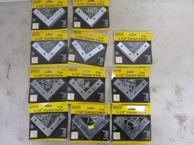 lot 218 image: 11 Packs of Project Pro Flat Corner Irons