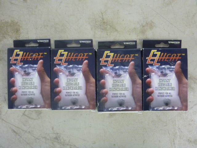 lot 284 image: Pristech EZ Heat Instant Reusable Hand Warmers