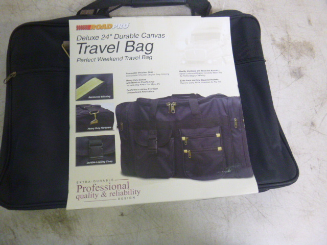 lot 299 image: Road Pro Deluxe Durable Canvas Travel Bag