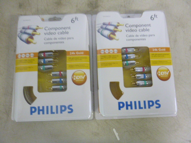lot 301 image: 2 Philips 6 Component Video Cables