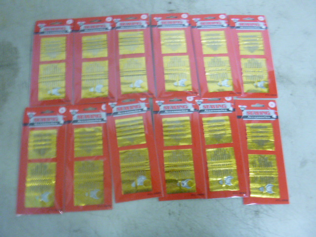 lot 303 image: 12 Packs of PTC Sewing Needles
