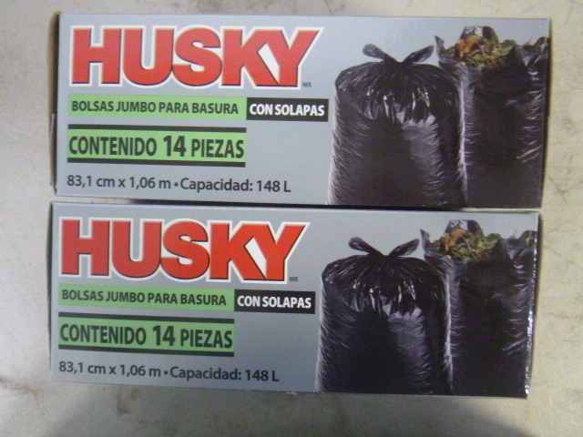 lot 319 image: 2 Boxes of Husky Flap Tie Yard Bags