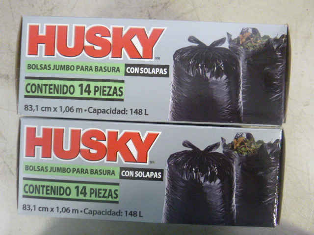 lot 321 image: 2 Boxes of Husky Flap Tie Yard Bags
