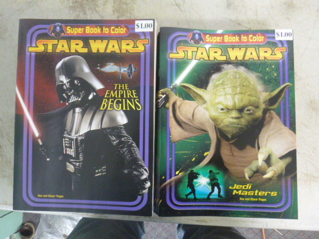 lot 349 image: 30 Star Wars Coloring Books
