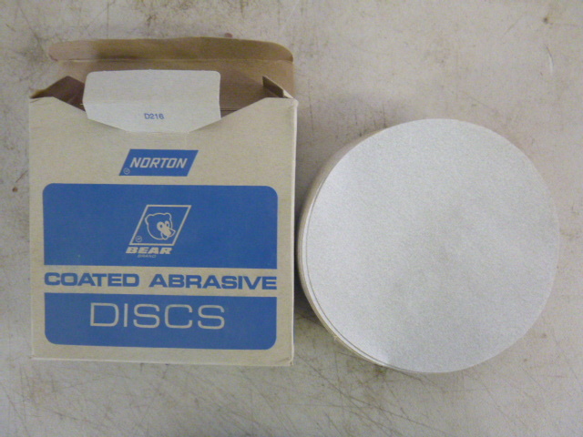 lot 391 image: Norton Bear Brand Coated Abrasive Discs