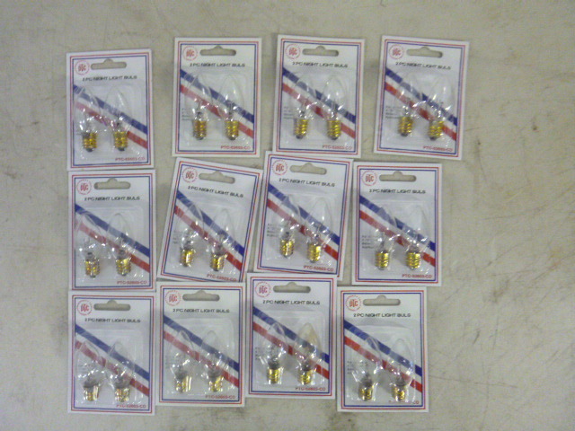 lot 423 image: 12 Packs of PTC Night Light Bulbs