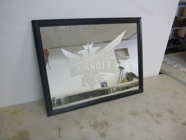 lot 451 image: Smirnoff Ice Framed Mirror