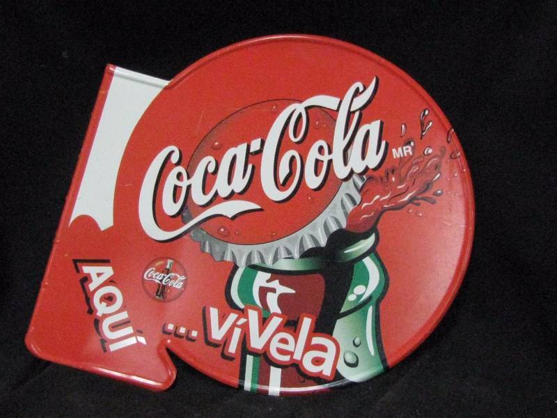 lot 74 image: Metal Coca-Cola Sign