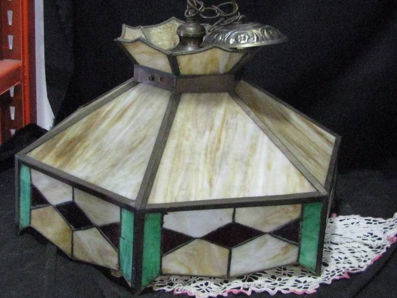 lot 97 image: Stain Glass Light