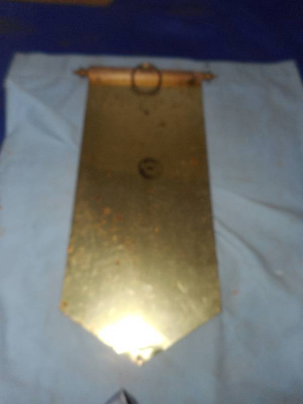 lot 49 image: VINTAGE METAL LION WALL SCROLL