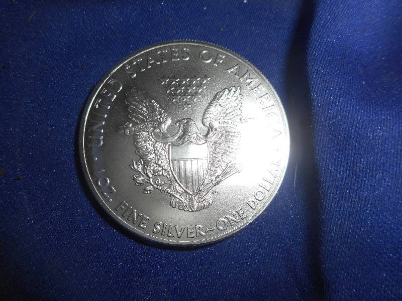 lot 135 image: 2 10 OZ SILVER DOLLERS