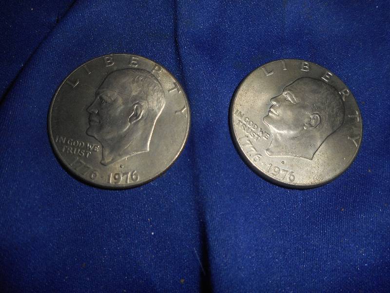 lot 136 image: 2 SILVER DOLLERS