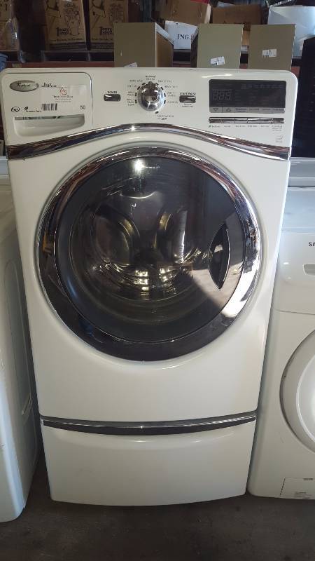 lot 50 image: Whirlpool Front Load Washer WPedistal