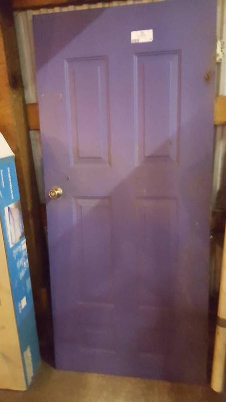 lot 45 image: Steel Exterior Panel Door