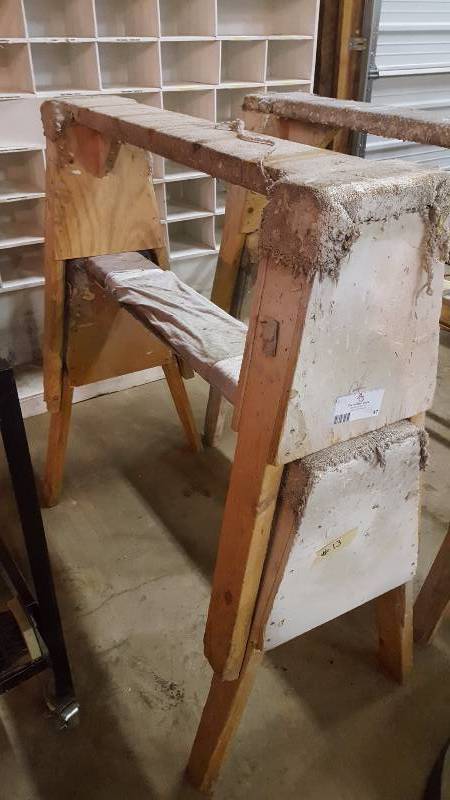 lot 47 image: Set of Custom Saw Horses