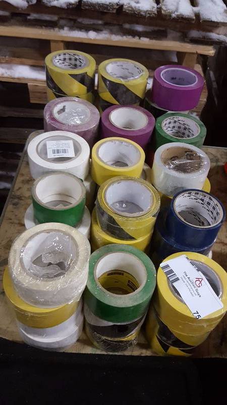 lot 75 image: 61 Rolls of Lane MarkingTape