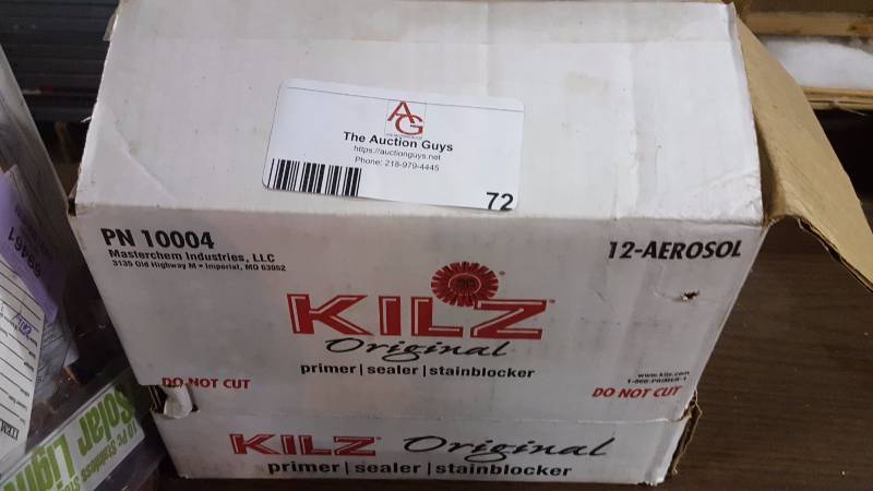 lot 72 image: Case of 11 cans of Killz
