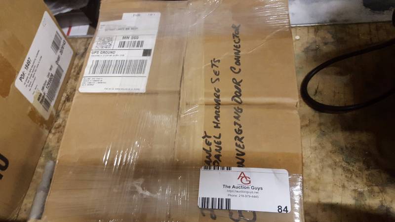 lot 84 image: Box of Stanley Door Hardware Sets