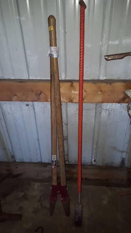 lot 153 image: Post Hole Digger and Large Chisel