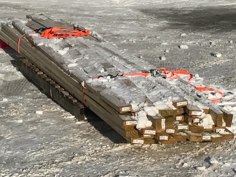 Pallet Of Treated Lumber