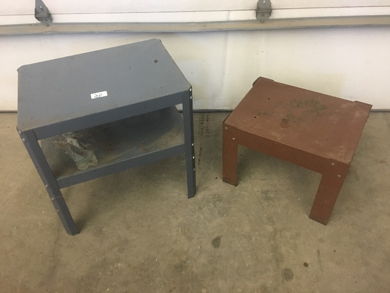 (2) Steel Shop Tables