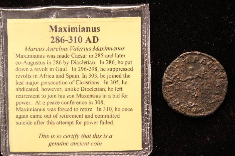 286-310AD MAXIMIANUS ANCIENT ROMAN COIN ATTRIBUTED