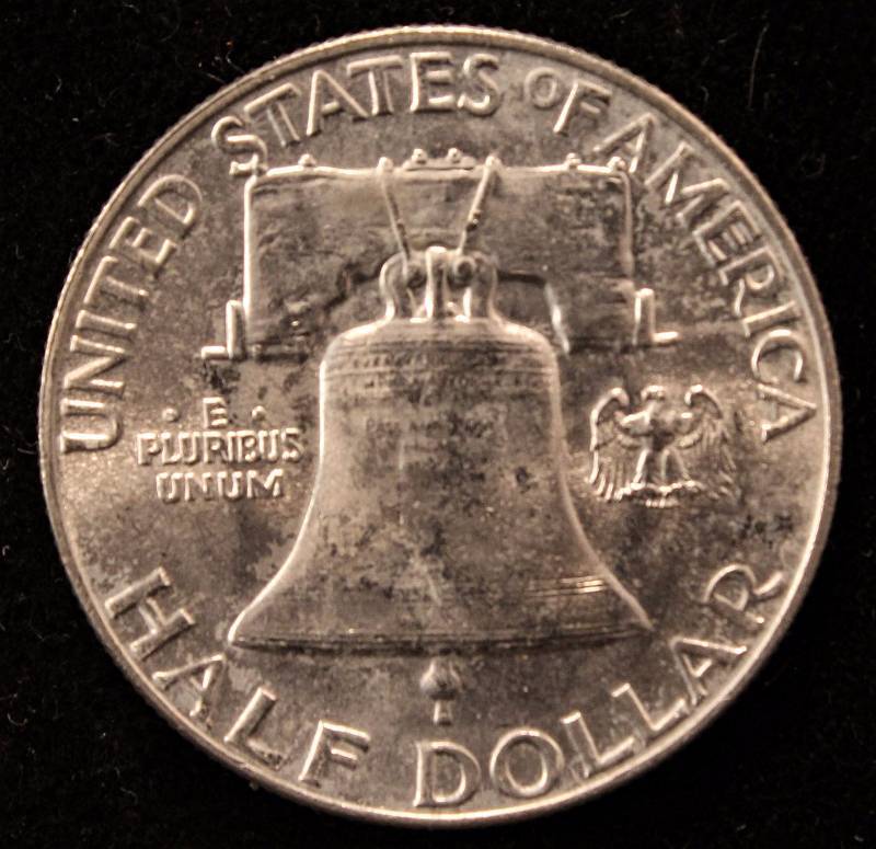 1959 FRANKLIN SILVER HALF DOLLAR BU