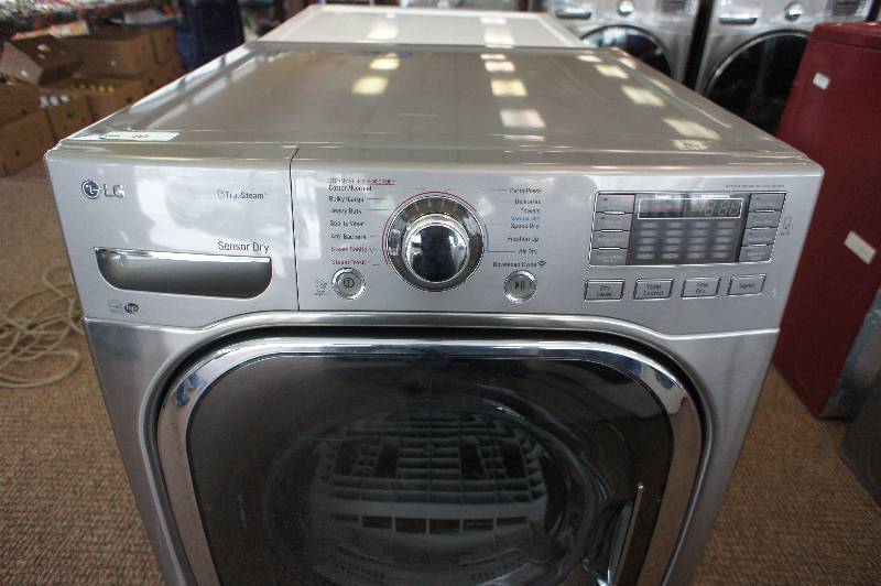lot 10 image: New - LG SteamDryer DLEX4270 Front-Loading Electric Dryer - 7.4 cu ft - Graphite Steel - Tested Works