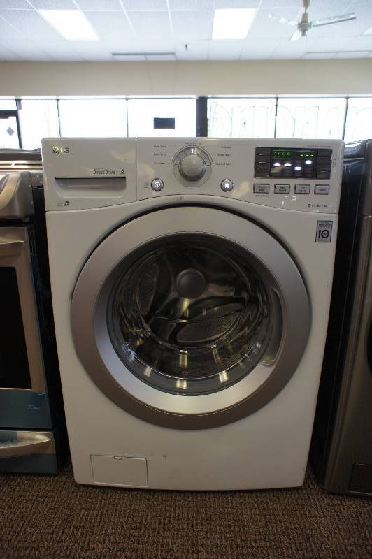 lot 6 image: New - 4.3 cu. ft. Ultra Capacity Washer - Stainless Steel DrumDirect Drive Motor - White - Tested Works