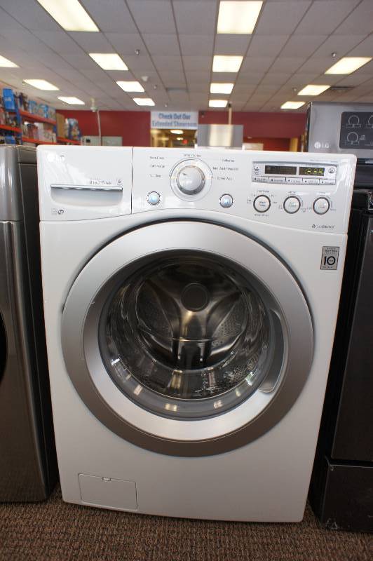 lot 7 image: New - LG 6 Motion Direct Drive WM3050CW Front-Loading Washer - 4 cu ft - White - Tested Works