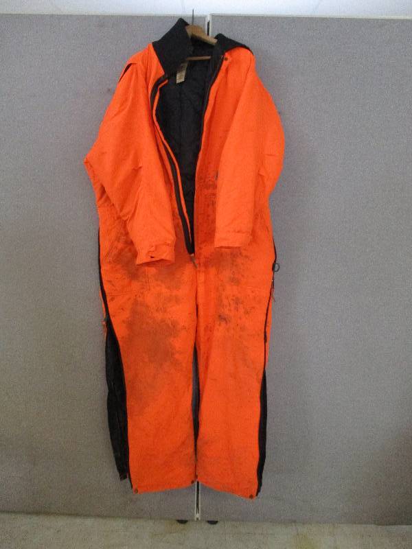 lot 23 image: Orange Hunting Coveralls