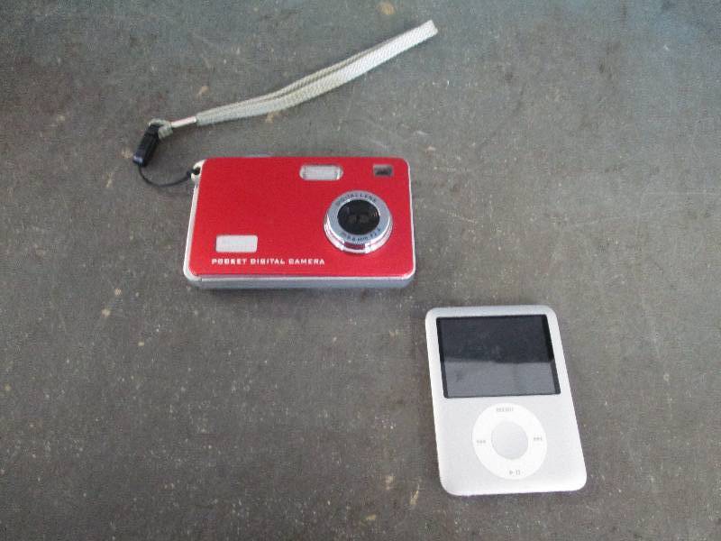 lot 41 image: Red Camera and Ipod