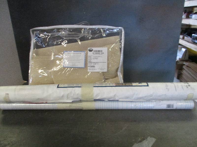 lot 102 image: New 5 Rolls Stainless Look Contact Paper
