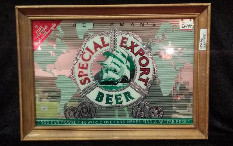 lot 9 image: Framed Special Export Mirror, 15x20