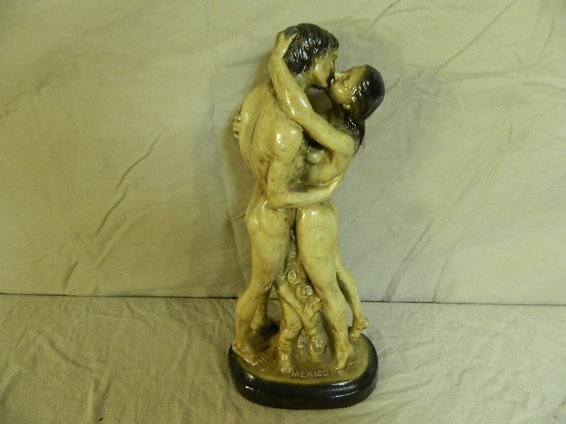 lot 29 image: Man and Woman Statue