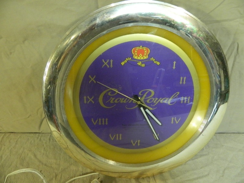 lot 63 image: Crown Royal Clock